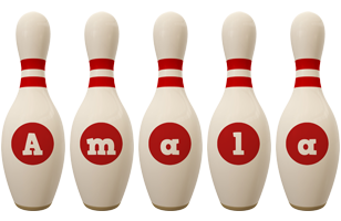 Amala bowling-pin logo
