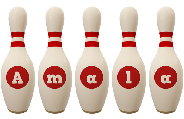 Amala bowling-pin logo