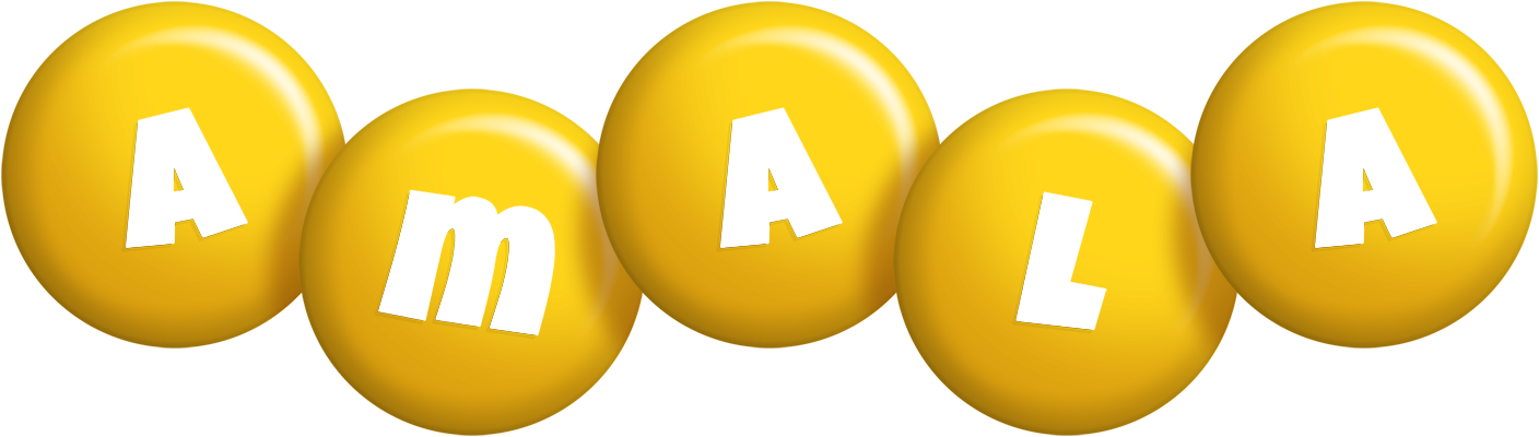 Amala candy-yellow logo