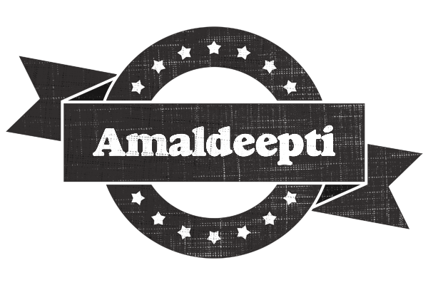 Amaldeepti grunge logo