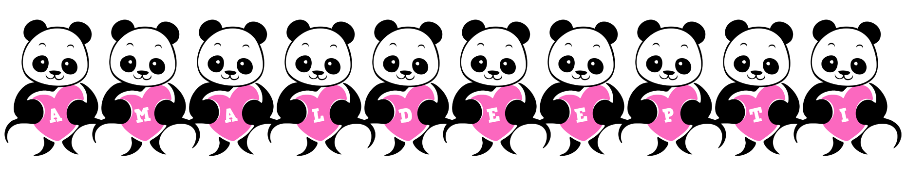 Amaldeepti love-panda logo