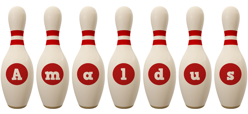 Amaldus bowling-pin logo