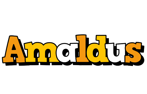 Amaldus cartoon logo