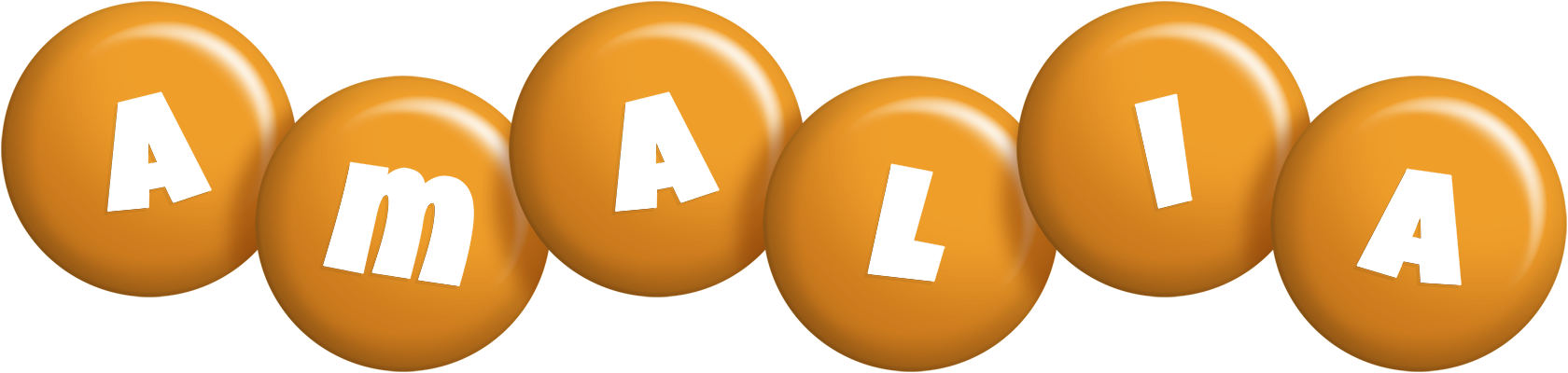 Amalia candy-orange logo