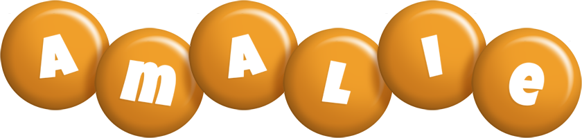 Amalie candy-orange logo