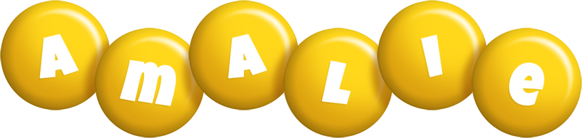 Amalie candy-yellow logo