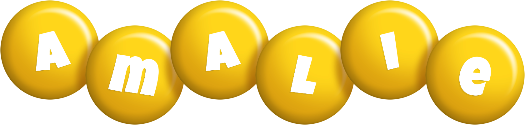 Amalie candy-yellow logo