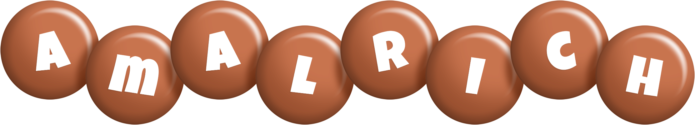 Amalrich candy-brown logo