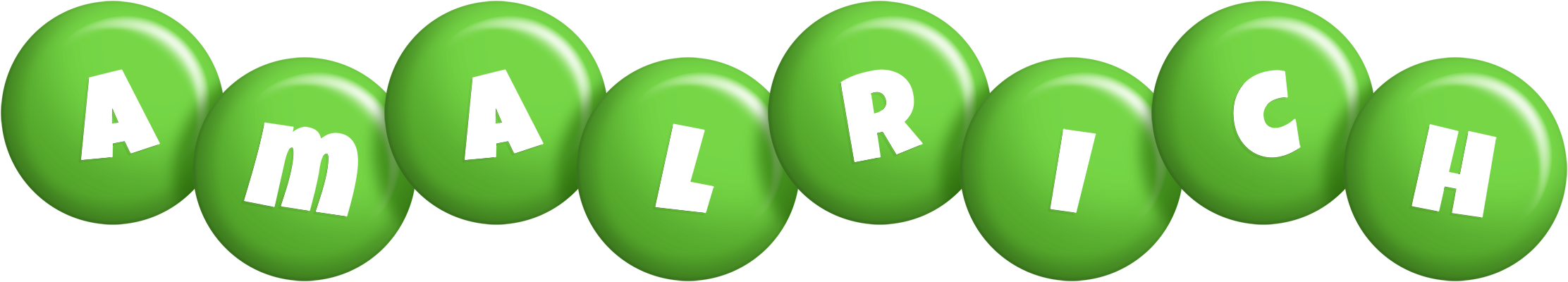 Amalrich candy-green logo