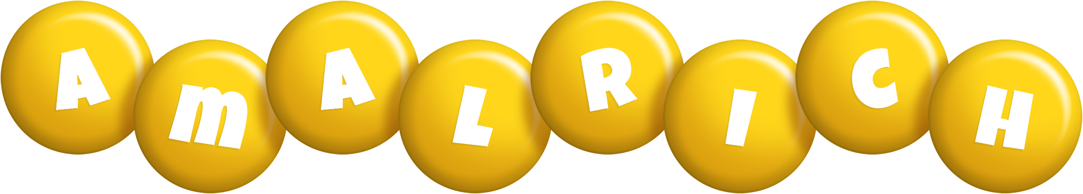 Amalrich candy-yellow logo