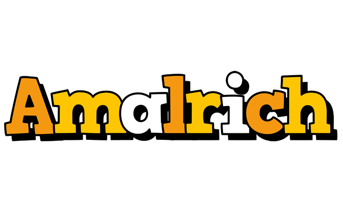 Amalrich cartoon logo