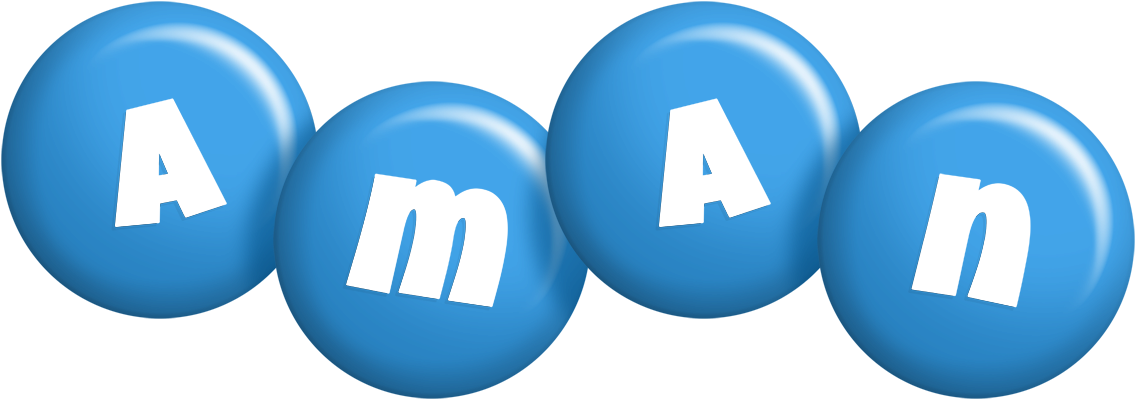 Aman candy-blue logo