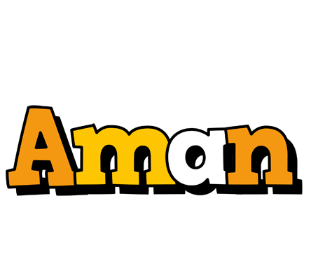 Aman cartoon logo