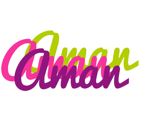 Aman flowers logo