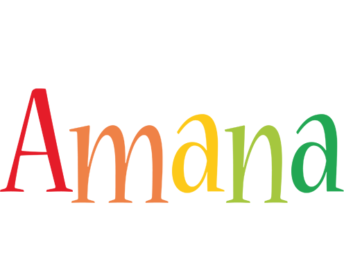 Amana birthday logo