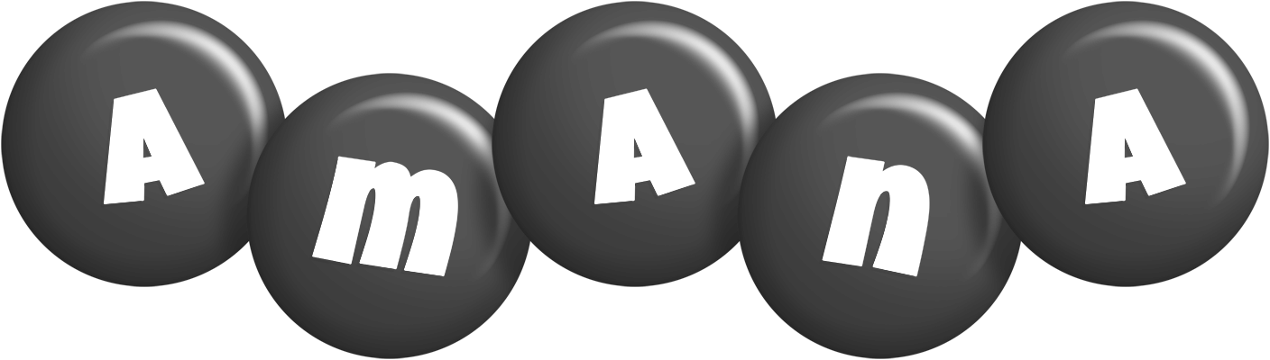 Amana candy-black logo
