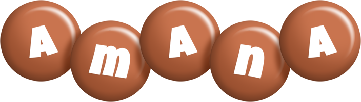 Amana candy-brown logo