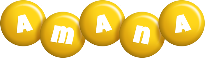 Amana candy-yellow logo