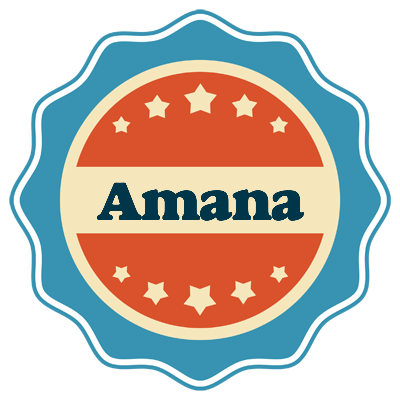Amana labels logo