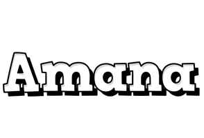 Amana snowing logo