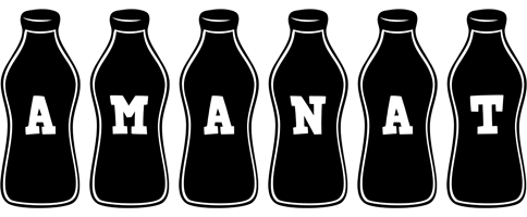 Amanat bottle logo