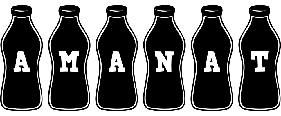Amanat bottle logo