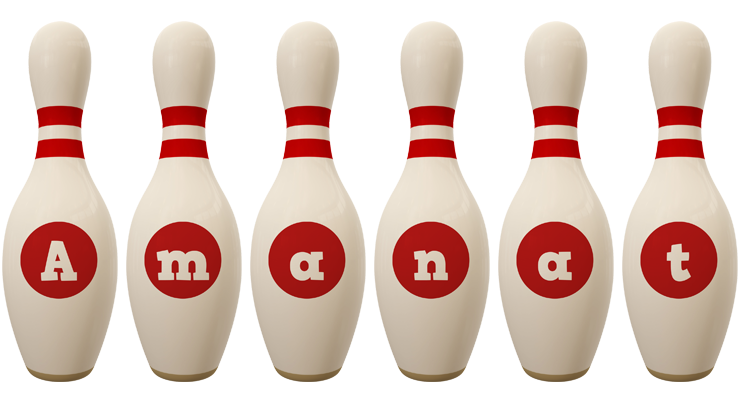 Amanat bowling-pin logo