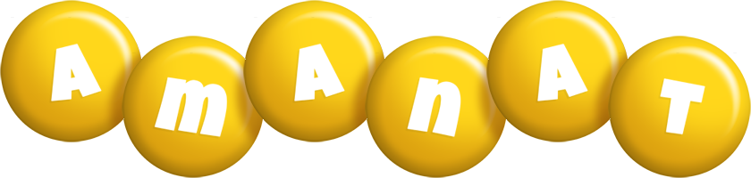 Amanat candy-yellow logo