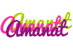 Amanat flowers logo