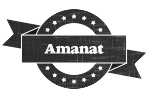 Amanat grunge logo