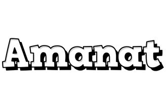 Amanat snowing logo