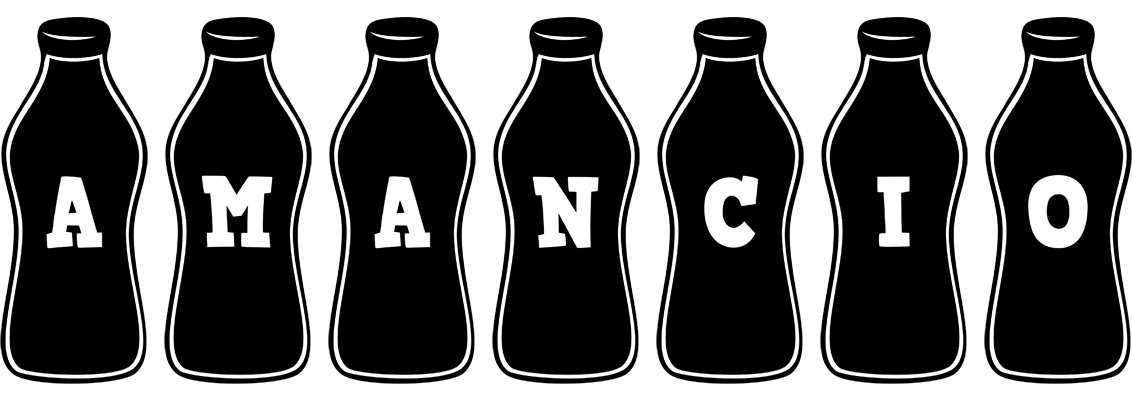 Amancio bottle logo