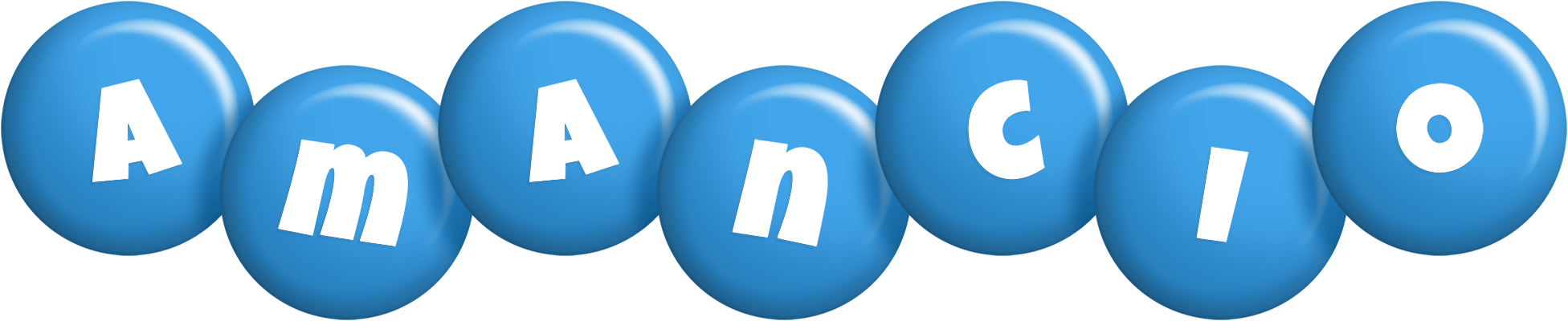 Amancio candy-blue logo