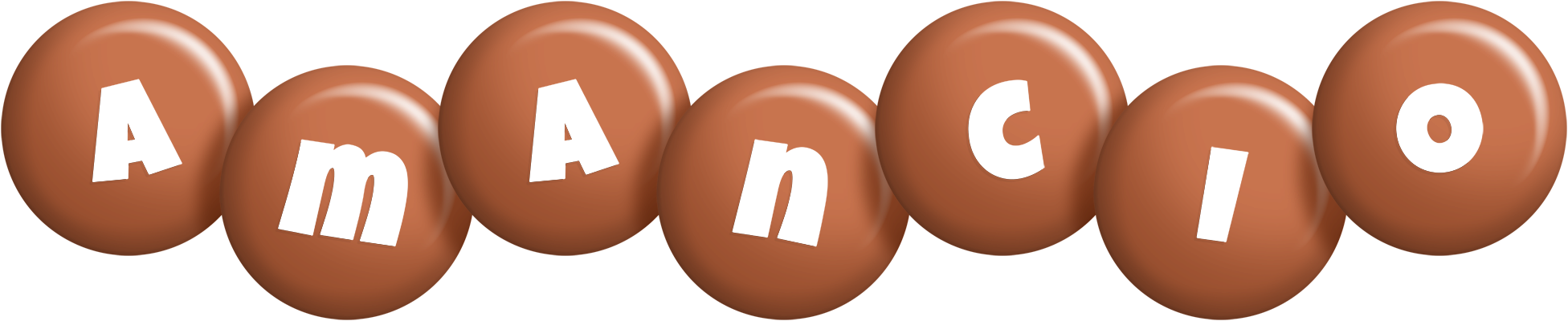 Amancio candy-brown logo