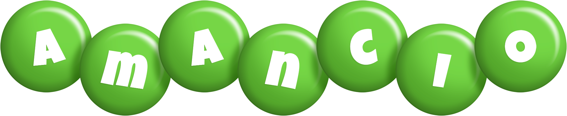 Amancio candy-green logo