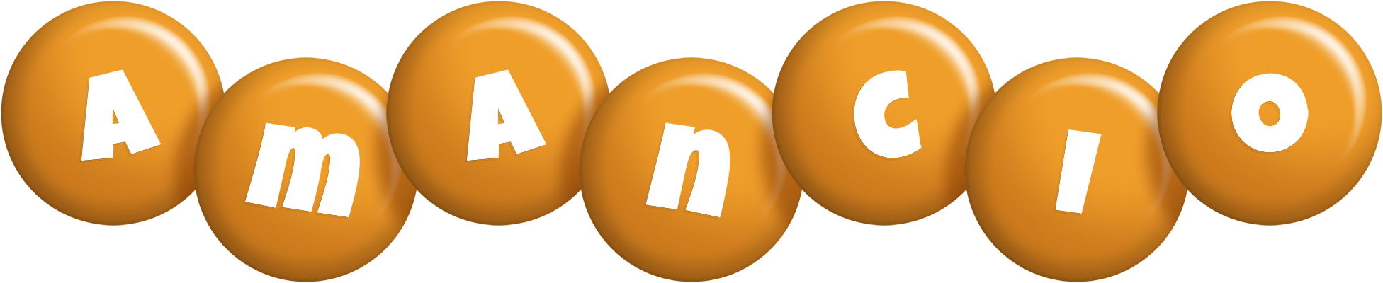 Amancio candy-orange logo