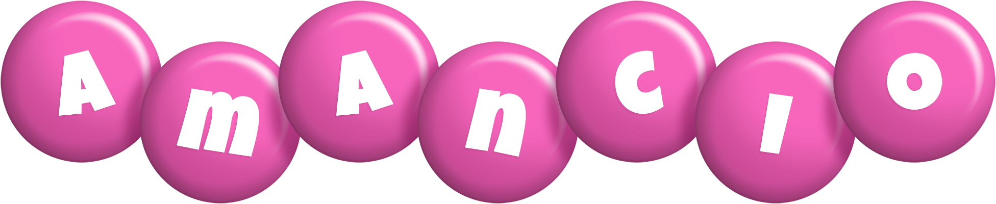 Amancio candy-pink logo