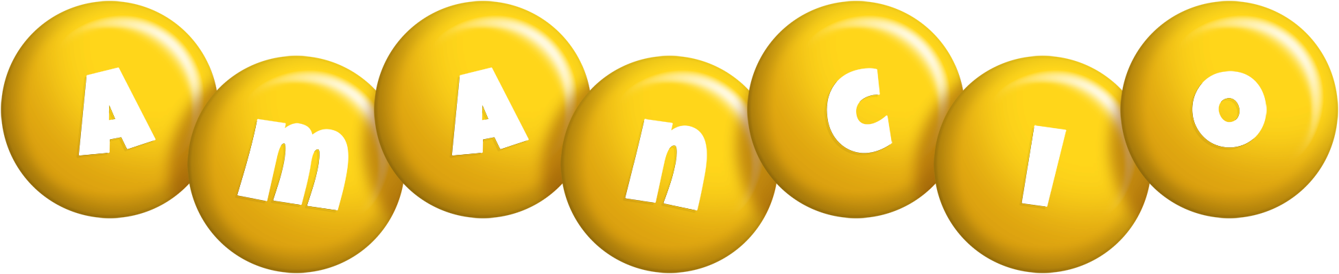 Amancio candy-yellow logo