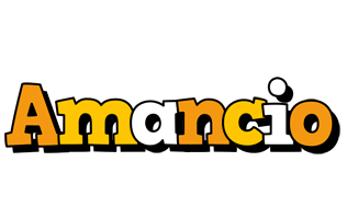 Amancio cartoon logo