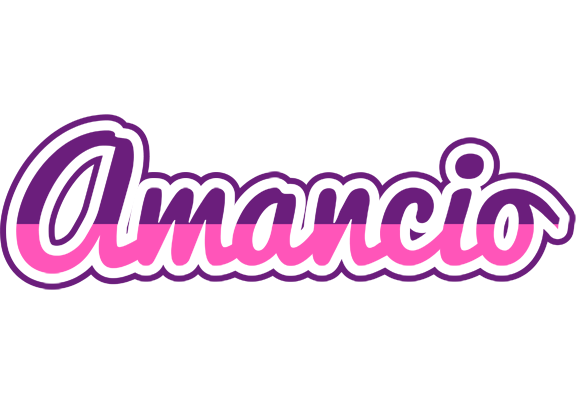 Amancio cheerful logo
