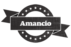 Amancio grunge logo