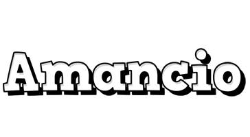 Amancio snowing logo