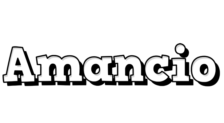 Amancio snowing logo
