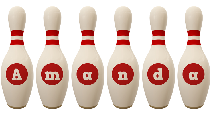 Amanda bowling-pin logo