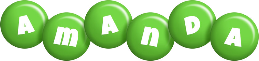 Amanda candy-green logo