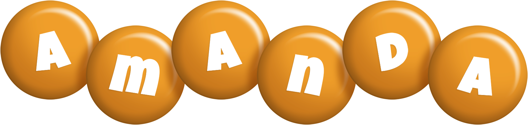 Amanda candy-orange logo