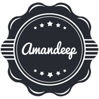 Amandeep badge logo