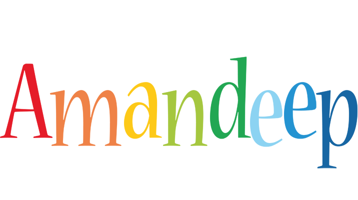 Amandeep birthday logo