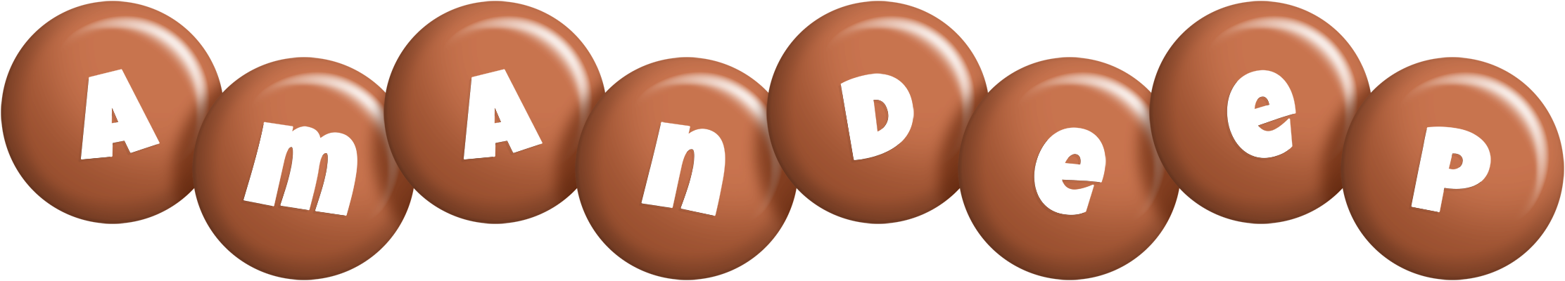 Amandeep candy-brown logo