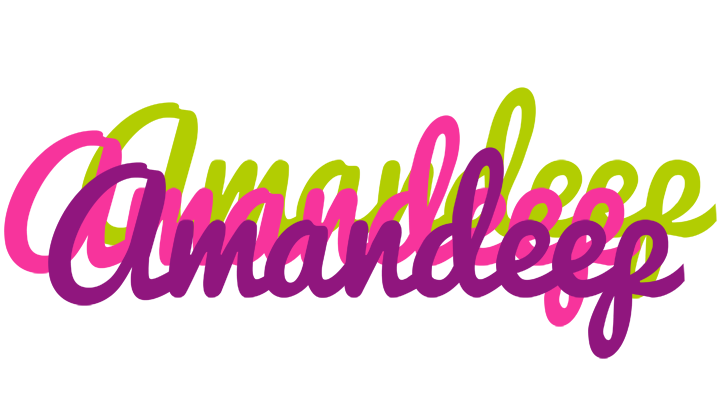 Amandeep flowers logo